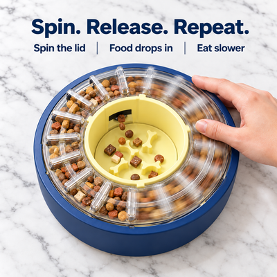 SpinFeeder™ Adjustable Slow Feeder Bowl